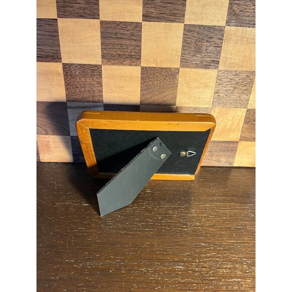 Vintage Wood Frame Repurposed with Folk Art Birdhouse Picture - Picture 4 of 4